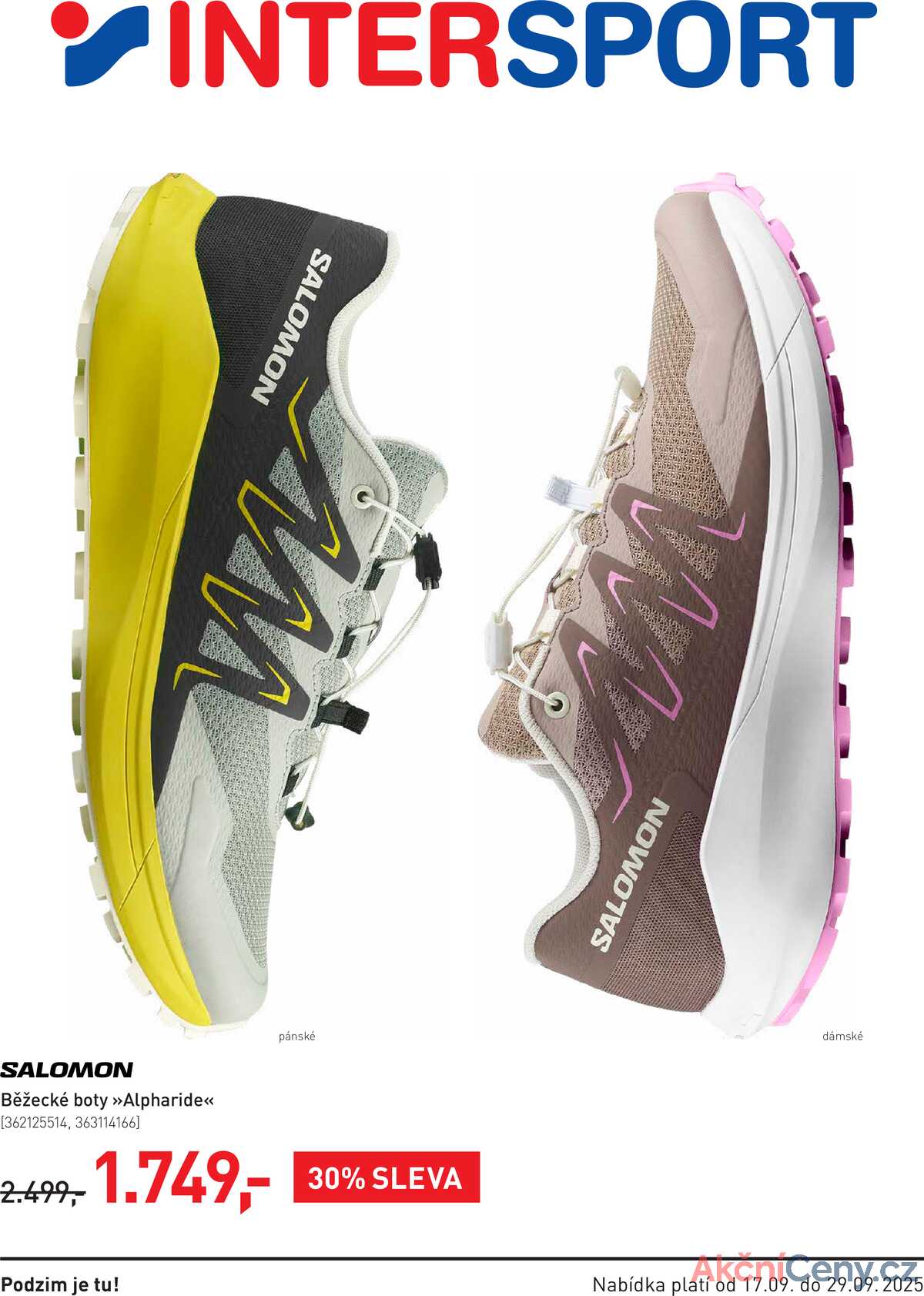 Intersport  od 17.9. do 29.9.2025 strana 1