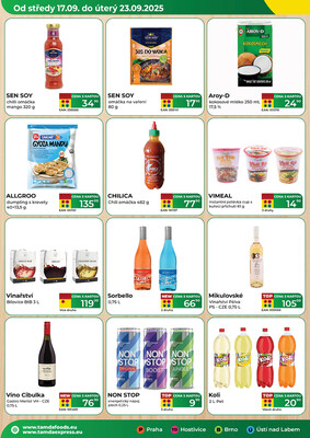 Tamda Foods od 17.9. do 23.9.2025