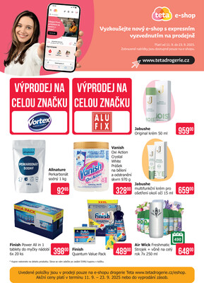 Teta drogerie eshop od 11.9. do 23.9.2025