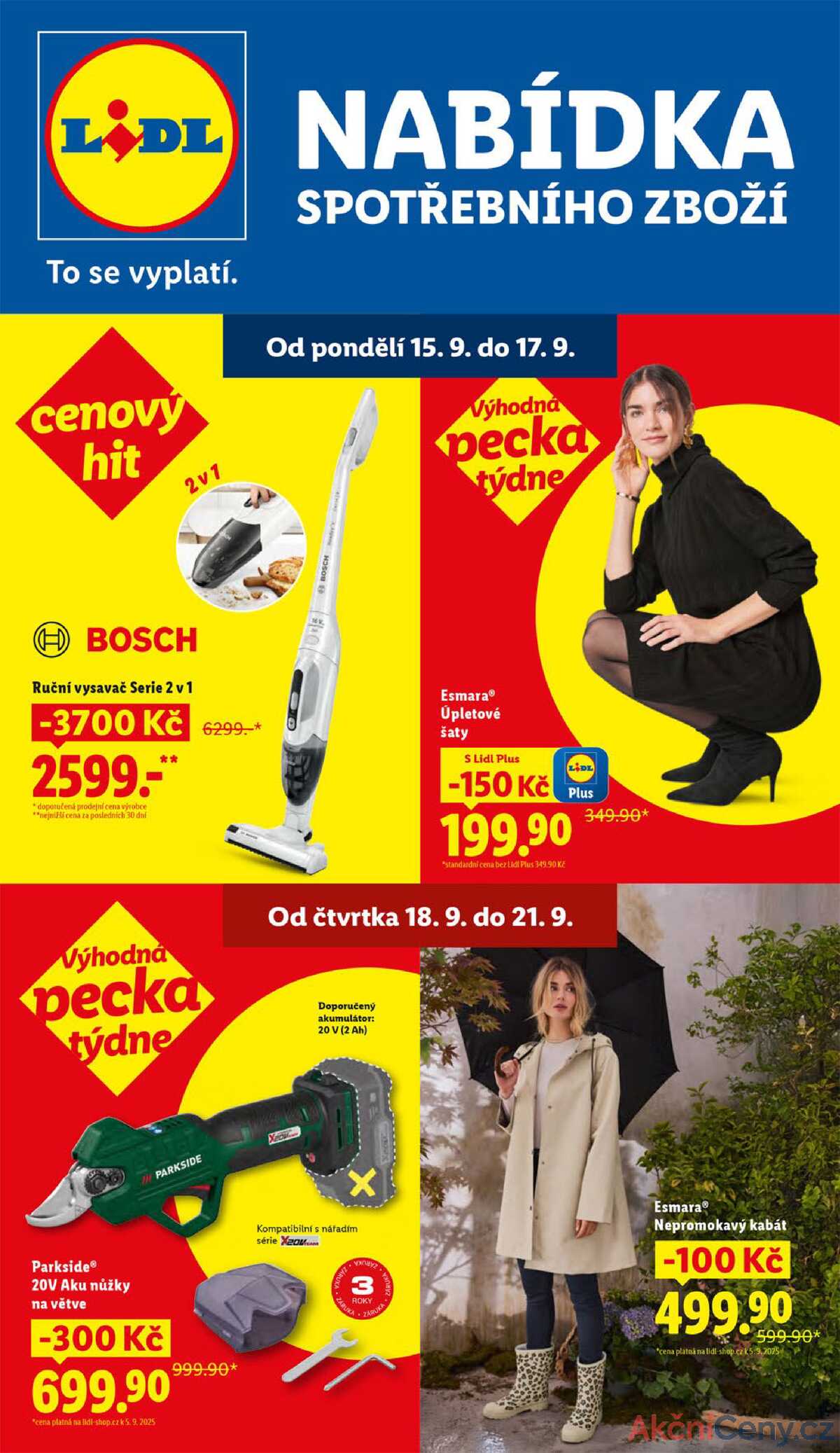 Lidl Spotřební zboží 15.9. - 21.9. strana 1