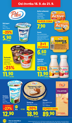 Lidl Čtvrtek od 18.9. do 21.9.2025