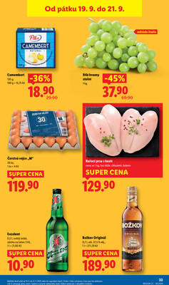 Lidl Čtvrtek od 18.9. do 21.9.2025