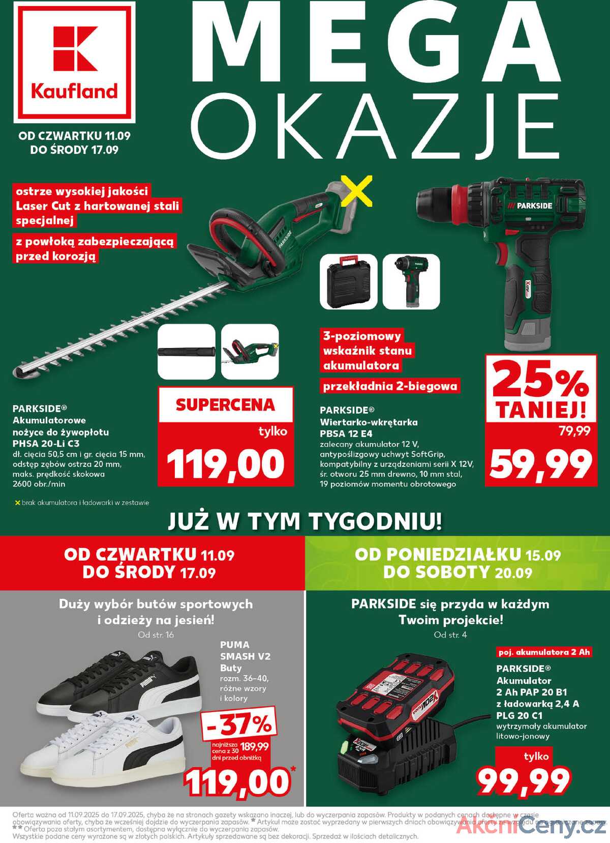 Leták Kaufland Polsko 11.9.-17.9.2025 strana 1