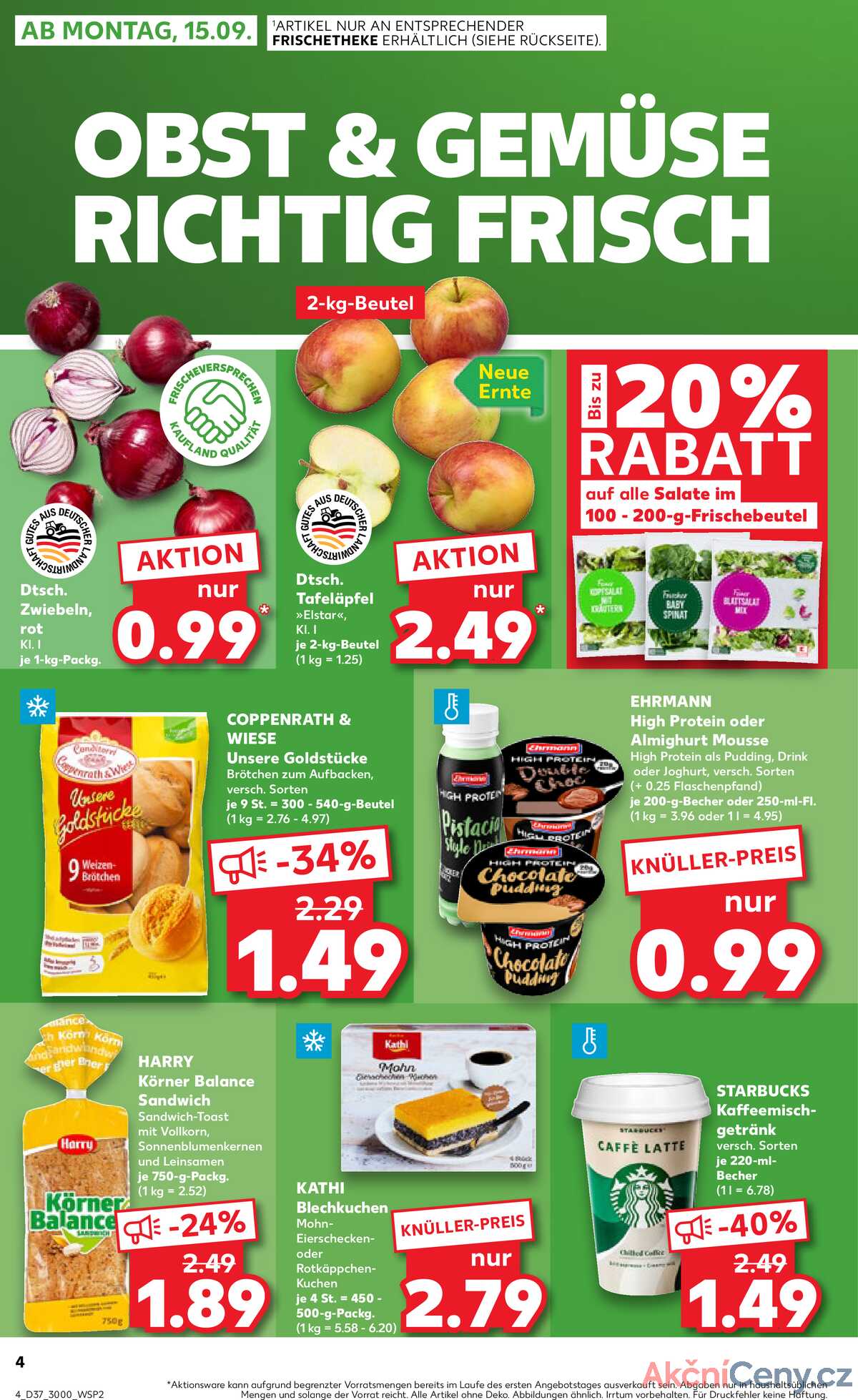 Leták Kaufland Německo 14.9.-17.9.2025 strana 4