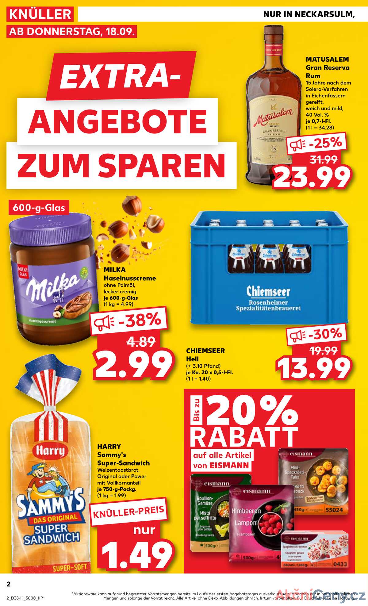 Leták Kaufland Německo 18.9.-24.9.2025 strana 2