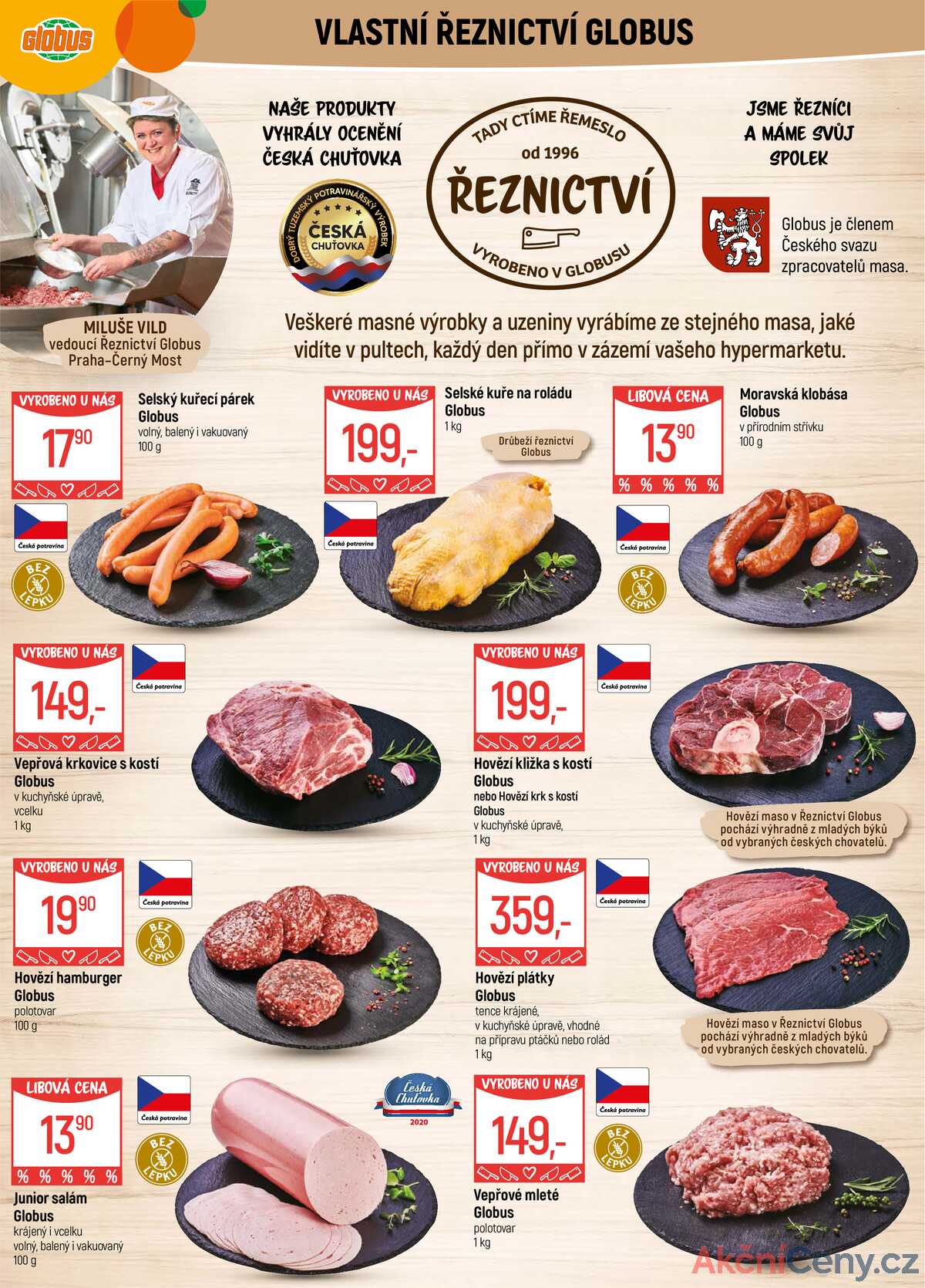 Akční leták Globus 17.9. - 23.9.2025 - Globus Praha - Centrum Černý Most strana 8