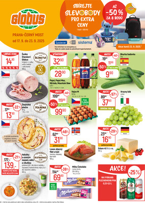 Akční leták Globus 17.9. - 23.9.2025 - Globus Praha - Centrum Černý Most