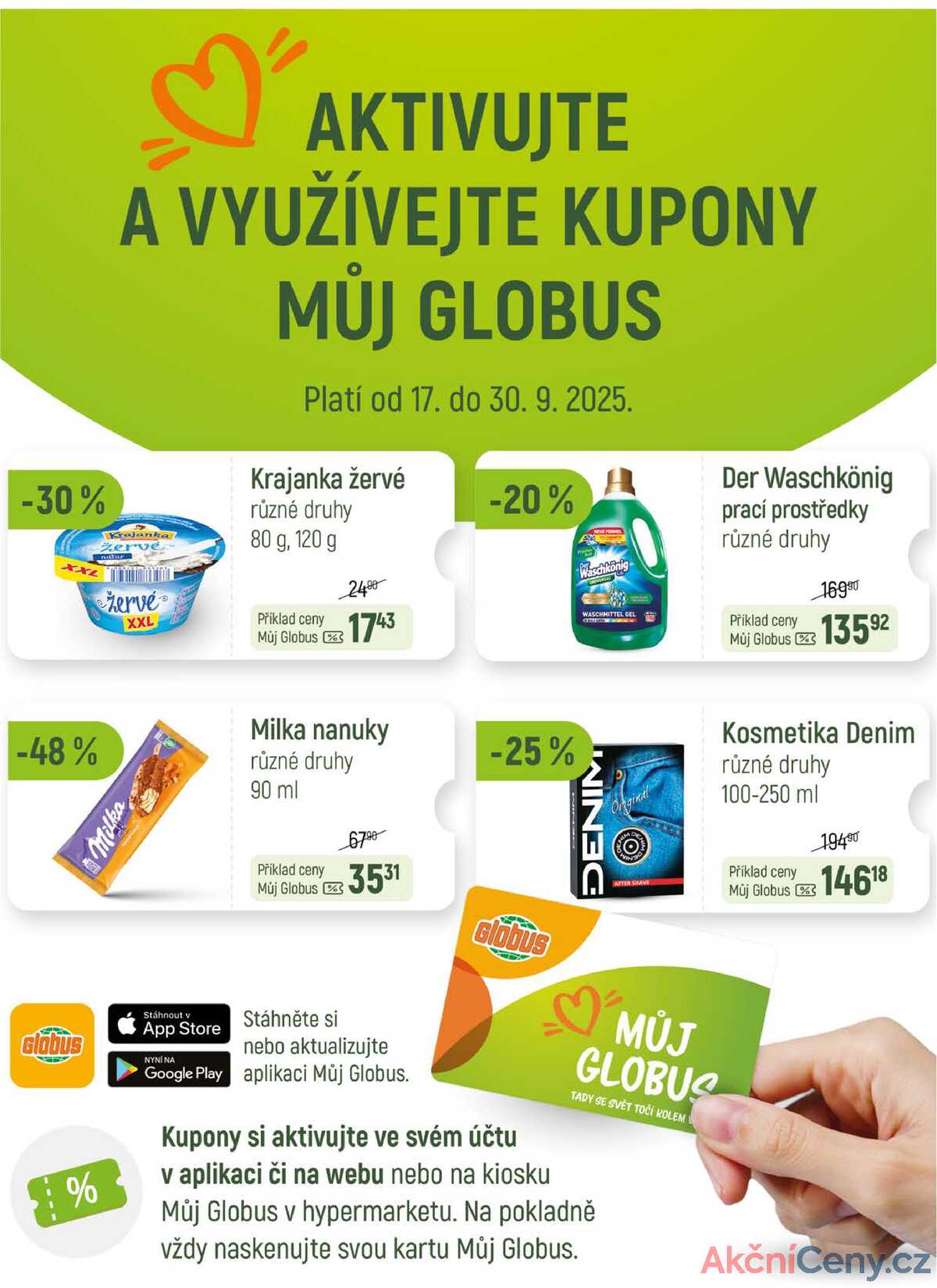 Akční leták Globus 17.9. - 23.9.2025 - Globus Olomouc strana 1