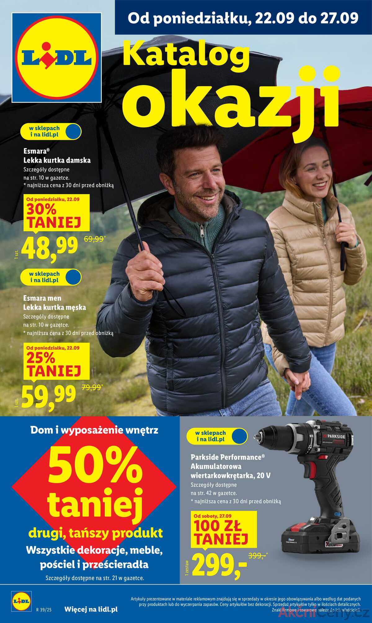 Katalog Lidl Polsko 22.9.-27.9.2025 strana 1