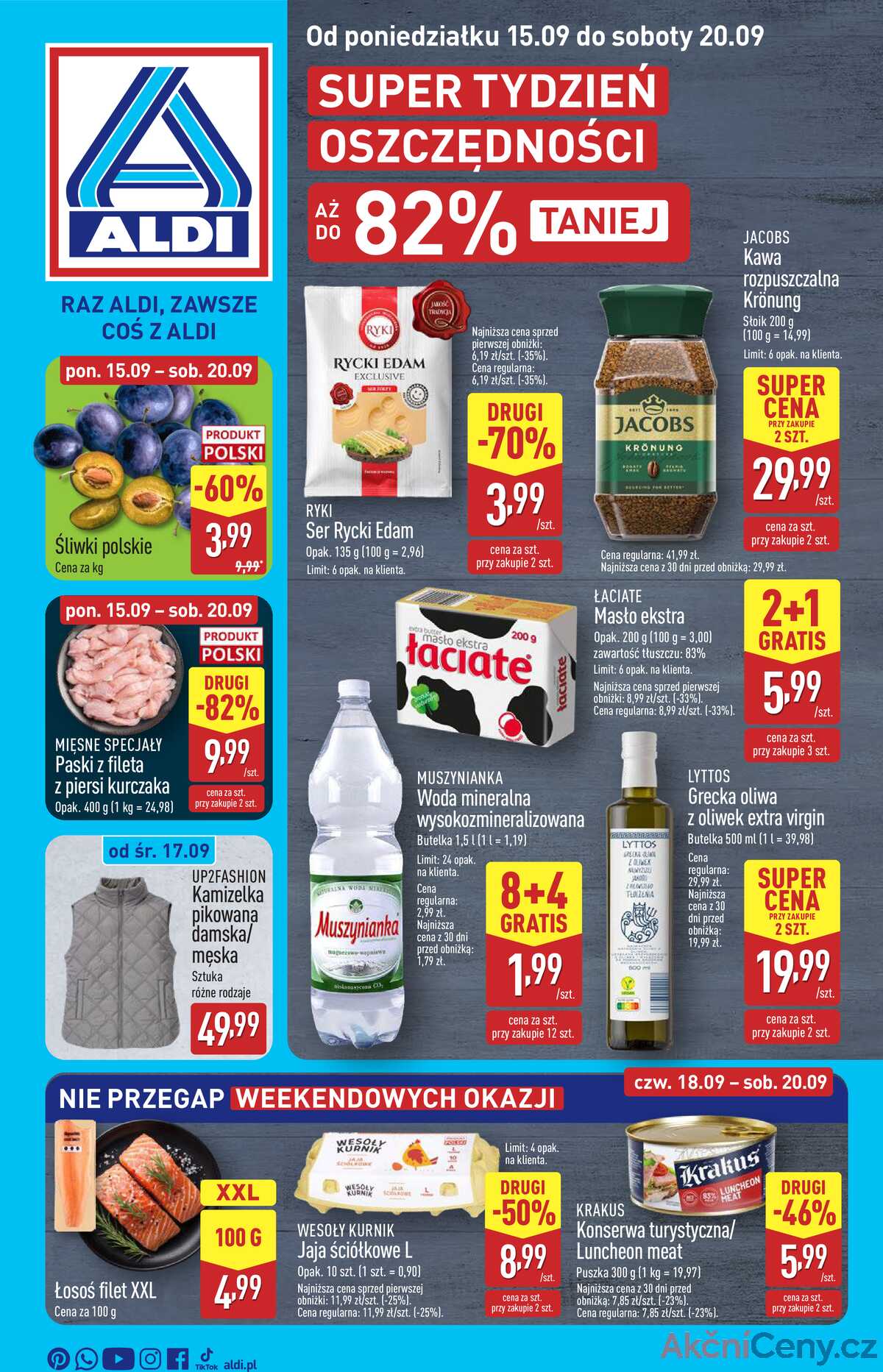 Leták Aldi Polsko 15.9.-20.9.2025 strana 1