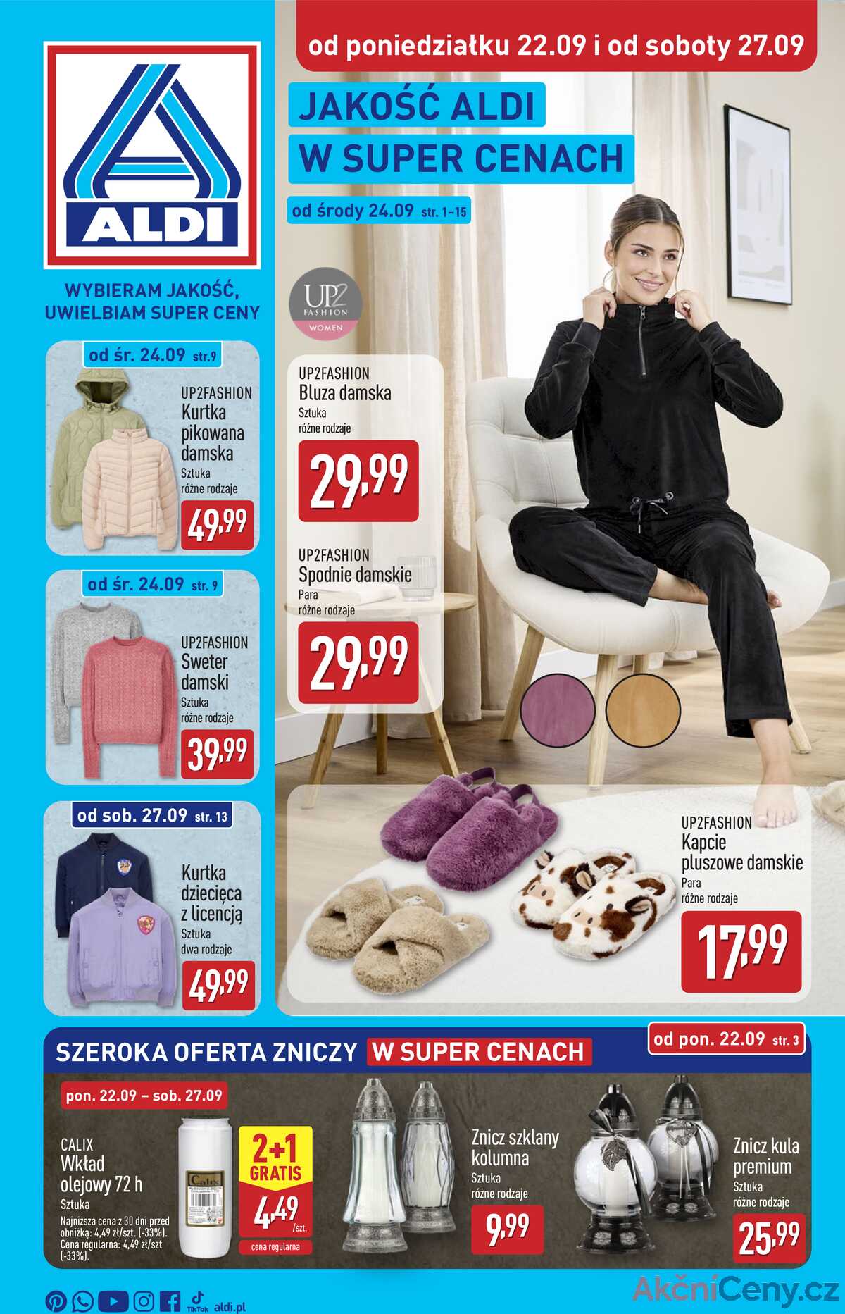 Leták Aldi Polsko 22.9.-28.9.2025 - Průmyslové výrobky a textil strana 1