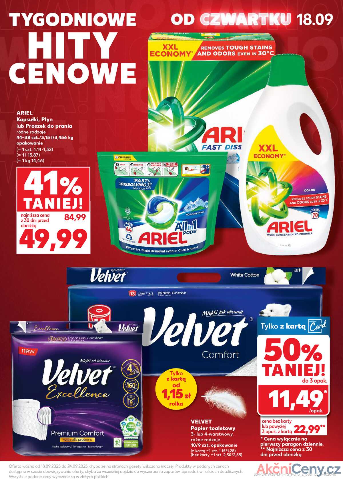 Leták Kaufland Polsko 18.9.-24.9.2025 - Noviny týdne strana 3