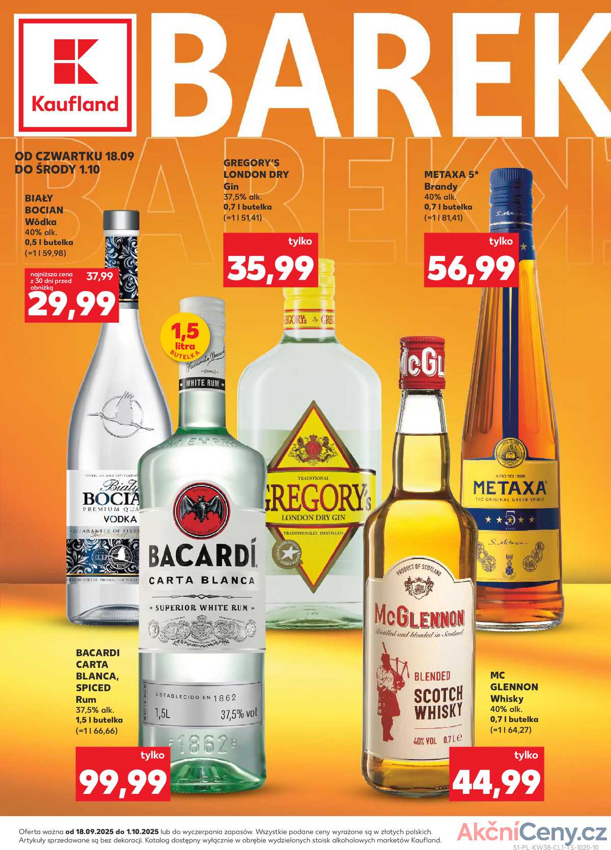 Leták Kaufland Polsko 18.9.-1.10.2025 - Bar Kaufland strana 1