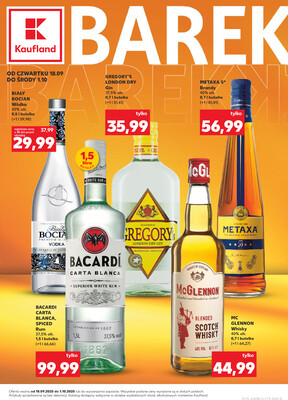 Leták Kaufland Polsko 18.9.-1.10.2025 - Bar Kaufland