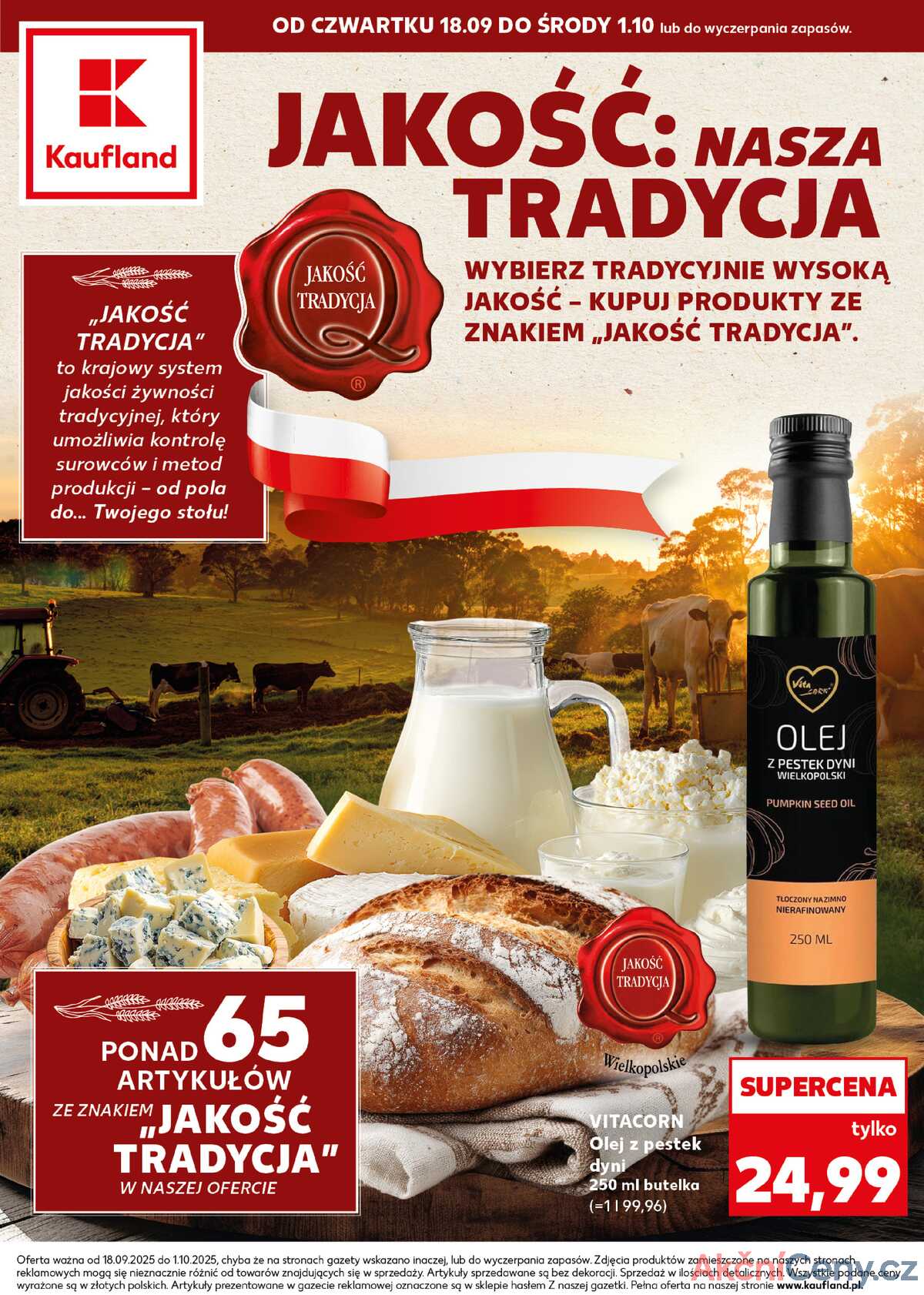Leták Kaufland Polsko 18.9.-1.10.2025 strana 1