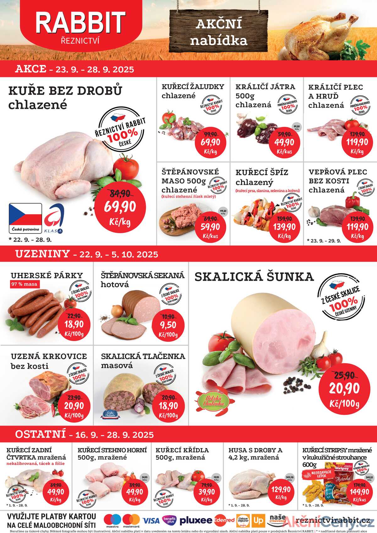 RABBIT řeznictví od 22.9. do 28.9.2025 strana 1