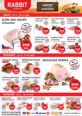 RABBIT řeznictví od 22.9. do 28.9.2025