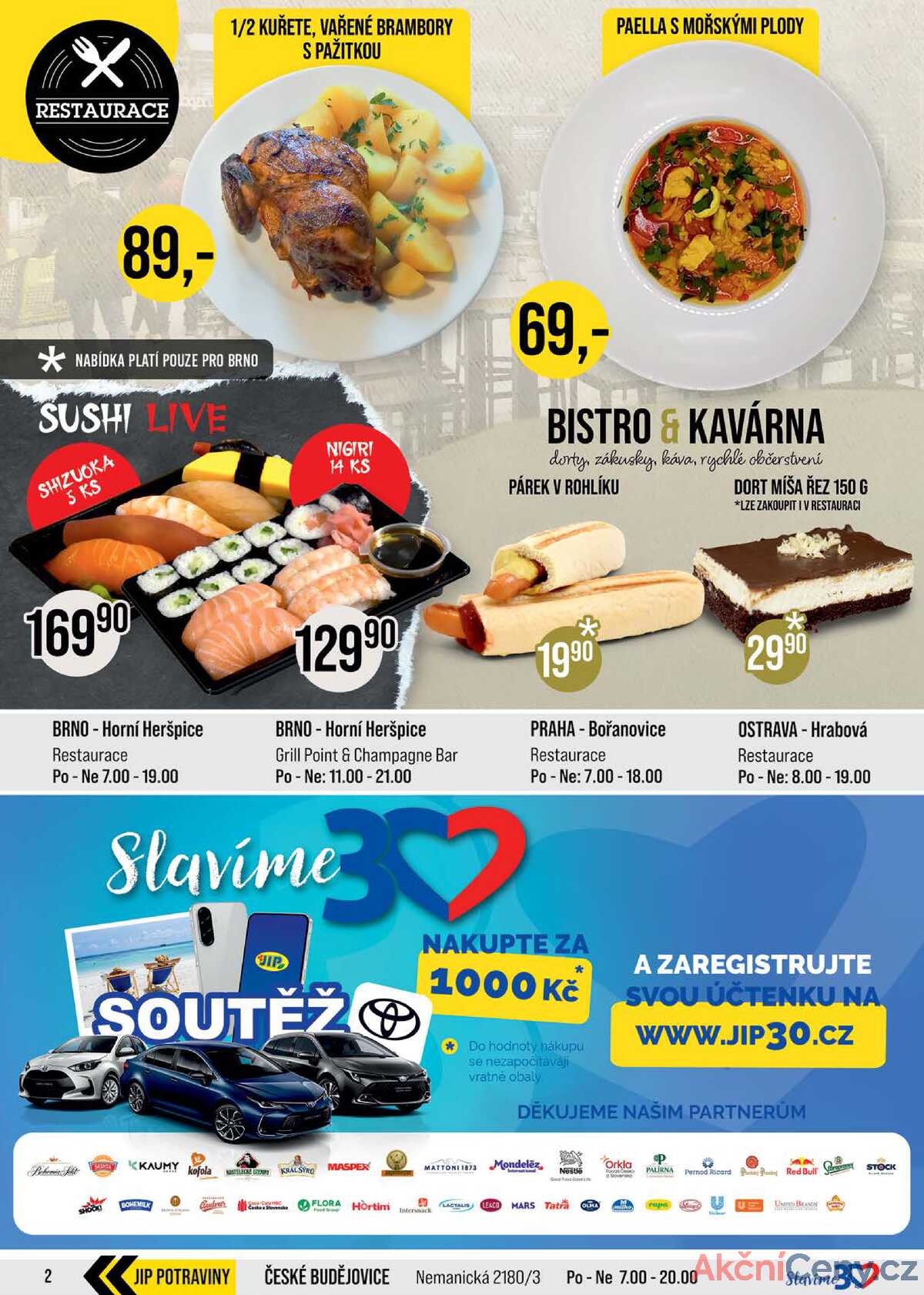 JIP Cash & Carry Brno, Praha, Ostrava, Jilemnice, Pardubice, Ostrava, Karlovy Vary, Olomouc a Zlín od 17.9. do 23.9.2025 strana 2