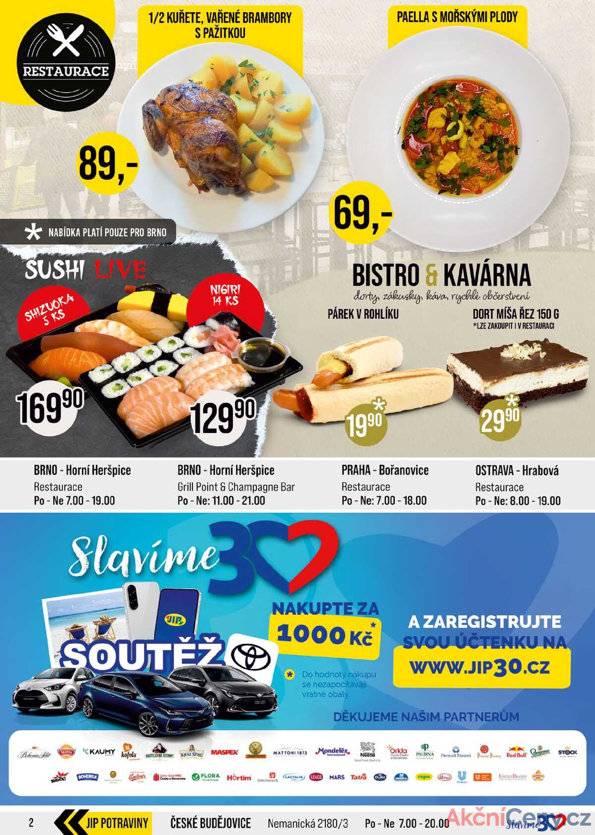 JIP Cash & Carry České Budějovice, Most, Náchod, Polička, Sušice a Svoboda nad Úpou od 17.9. do 23.9.2025 strana 2