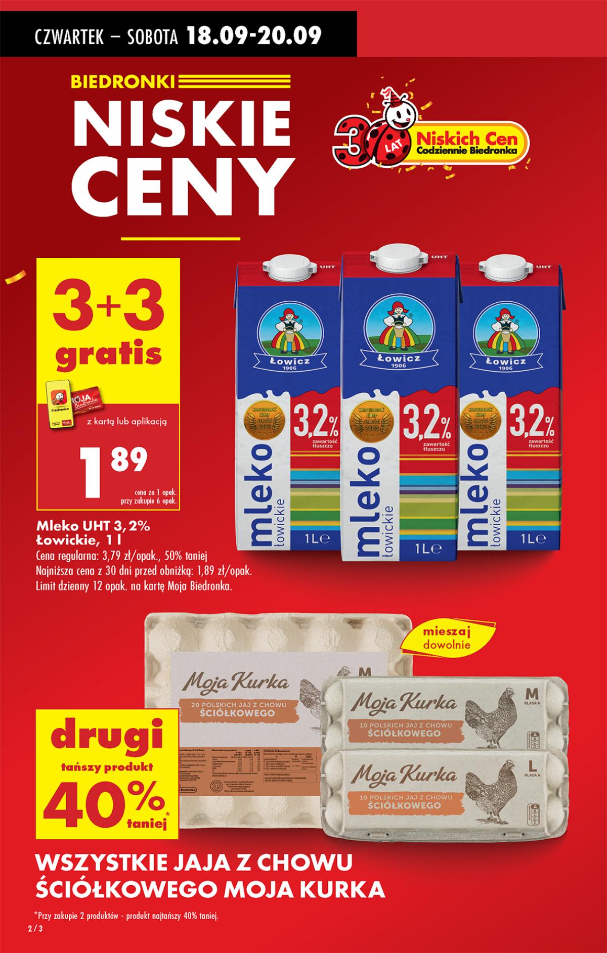 Leták Biedronka Polsko 18.9.-24.9.2025 strana 2