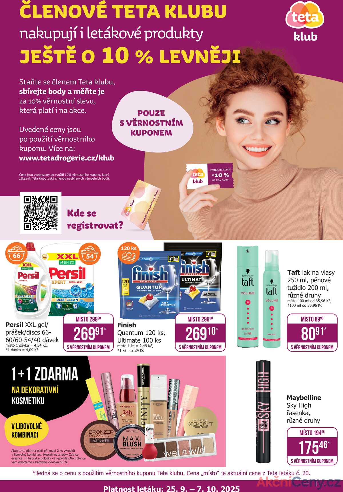 Teta drogerie Teta klub od 25.9. do 7.10.2025 strana 1