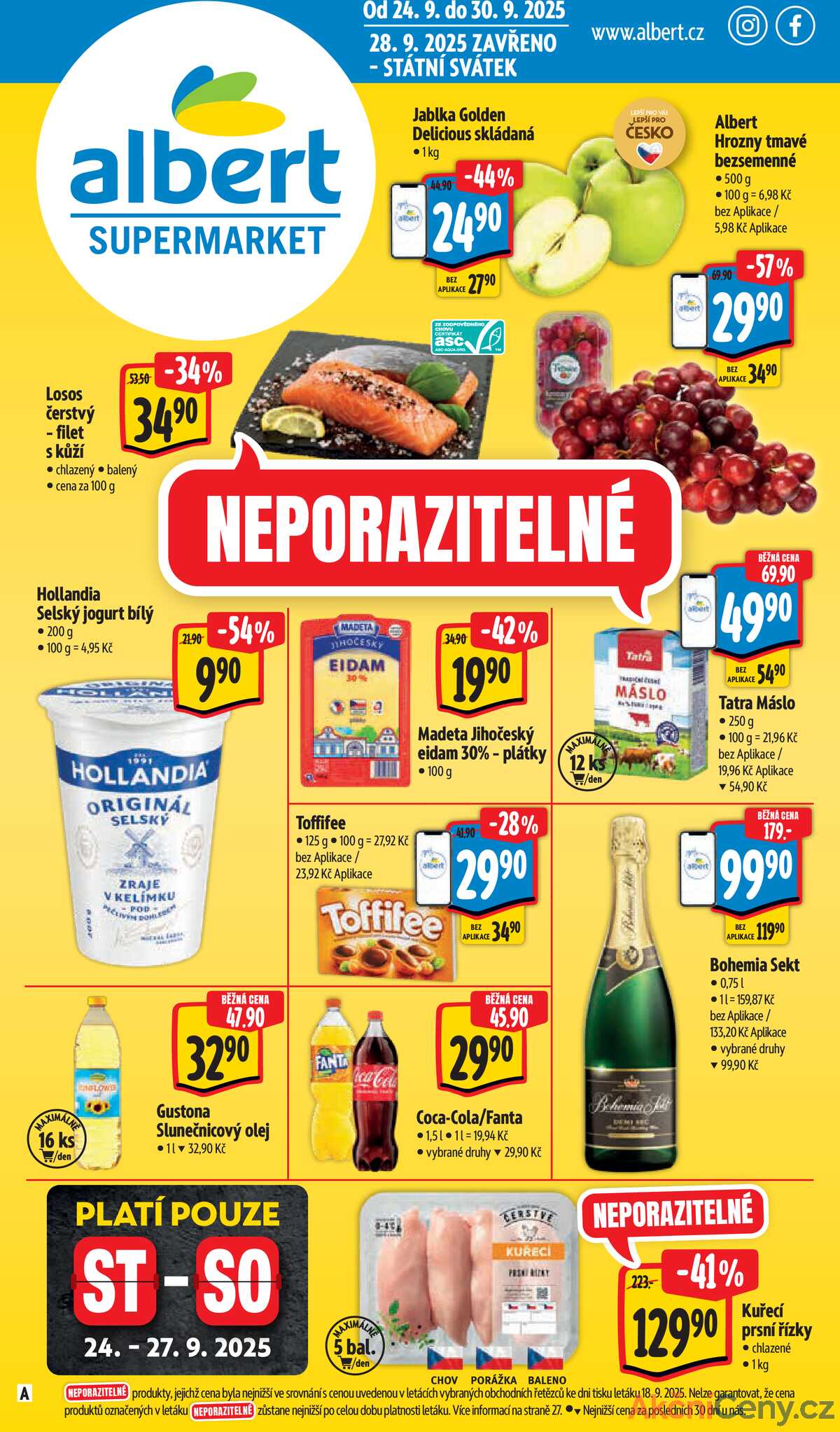 Albert Supermarket od 24.9. do 30.9.2025 strana 1