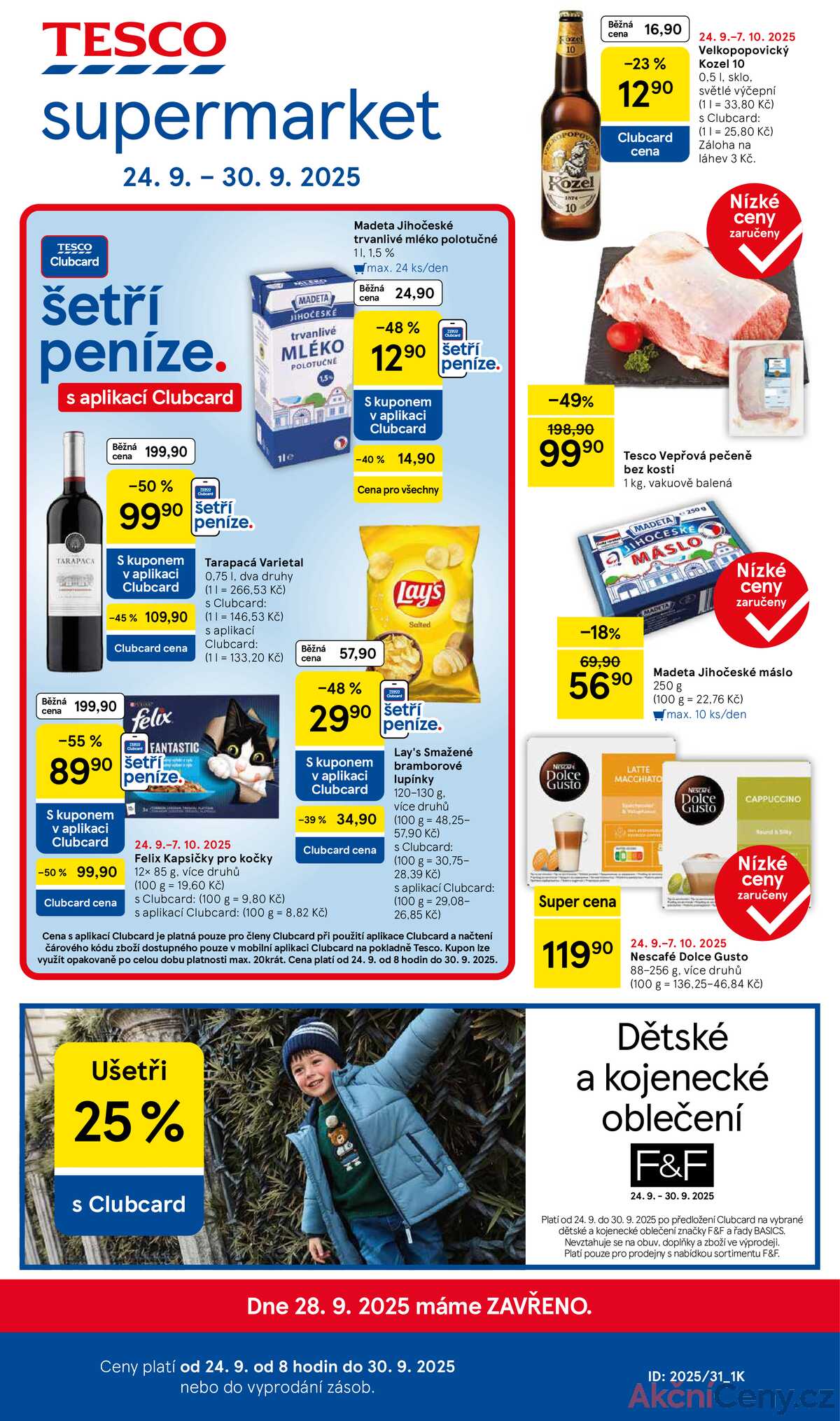 Tesco supermarkety od 24.9. do 30.9.2025 strana 1