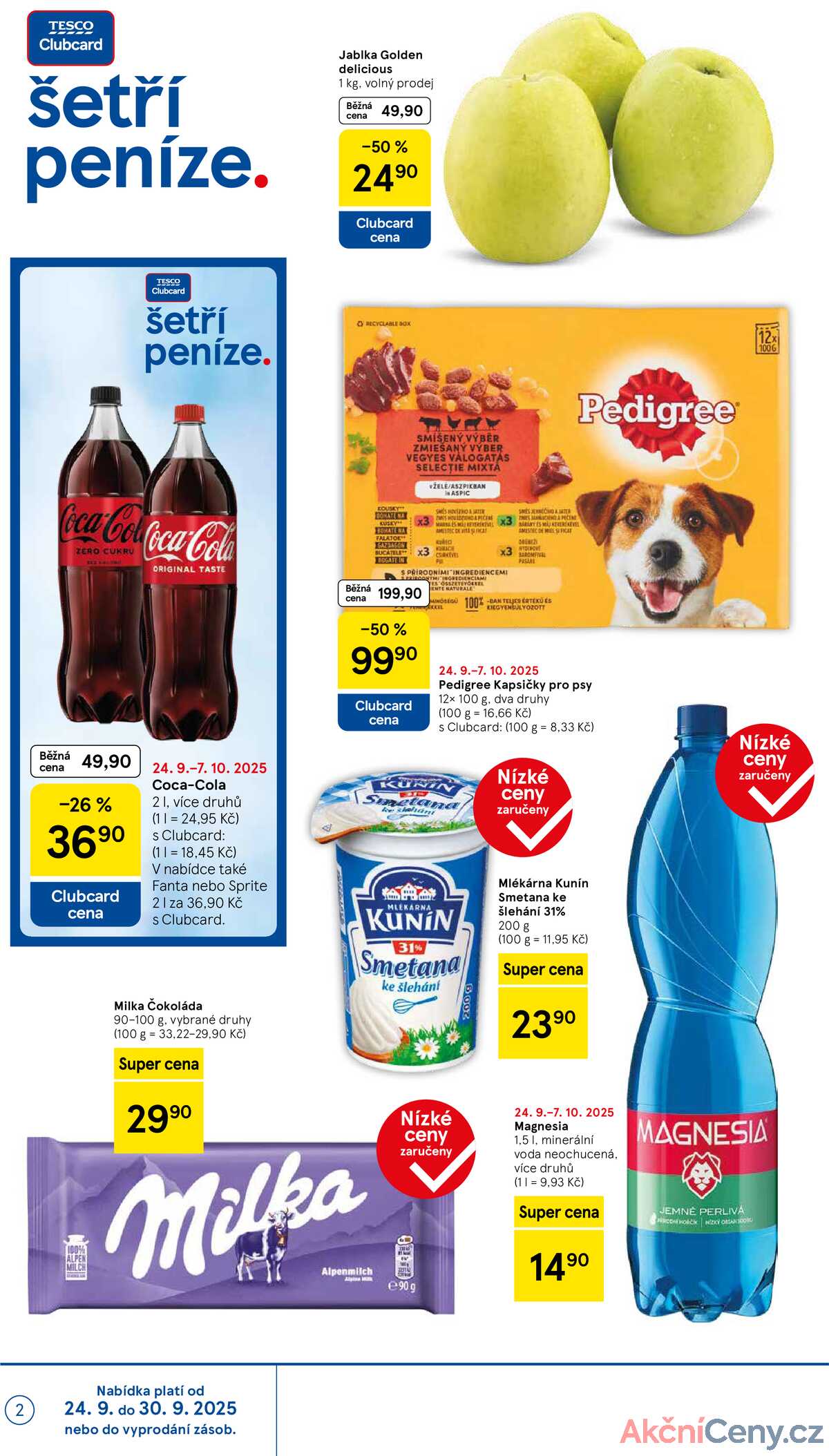 Tesco supermarkety od 24.9. do 30.9.2025 strana 2