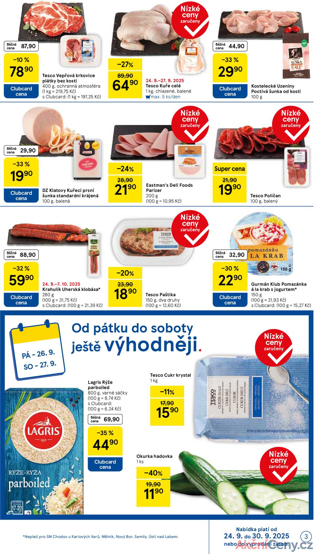 Tesco supermarkety od 24.9. do 30.9.2025 strana 3