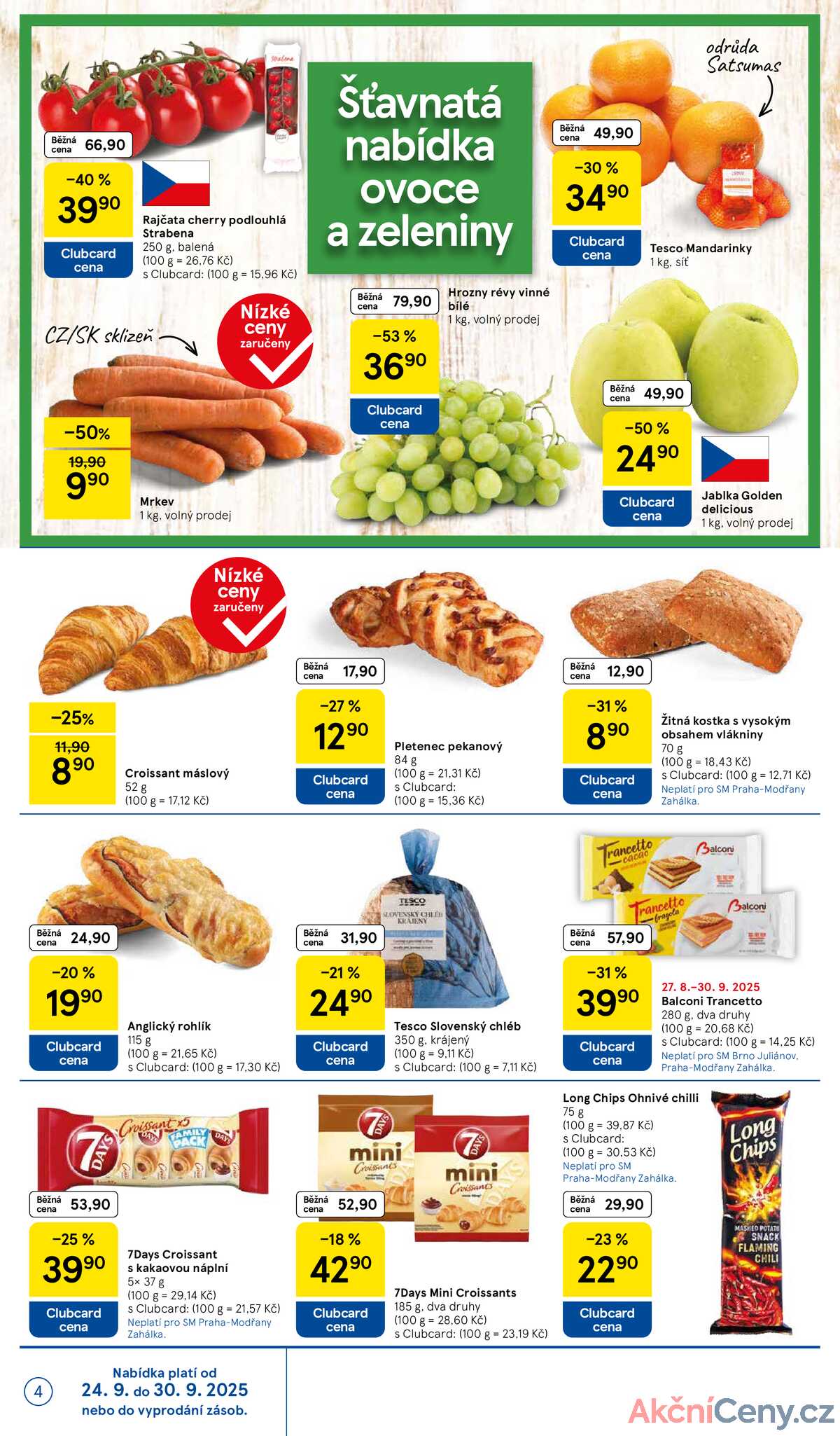 Tesco supermarkety od 24.9. do 30.9.2025 strana 4