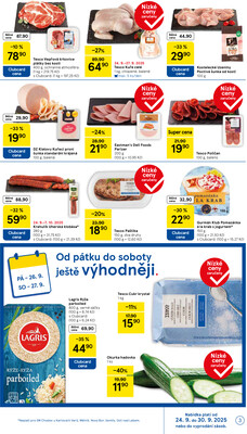 Tesco supermarkety od 24.9. do 30.9.2025