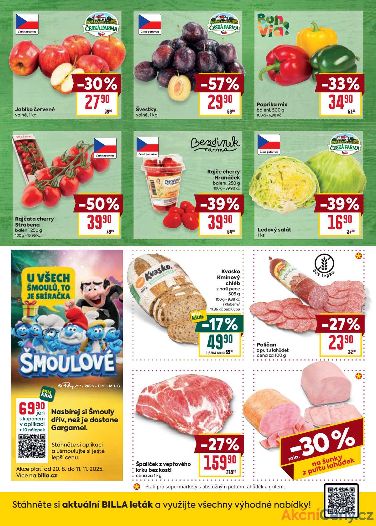 Billa malý leták od 24.9. do 30.9.2025 strana 2