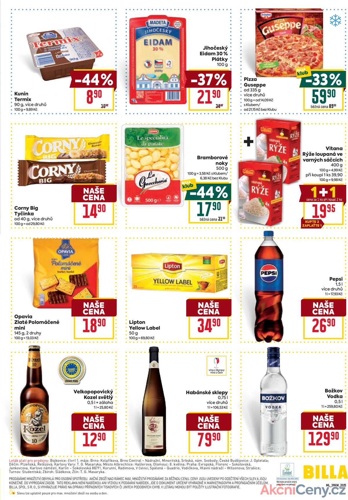 Billa malý leták od 24.9. do 30.9.2025 strana 3