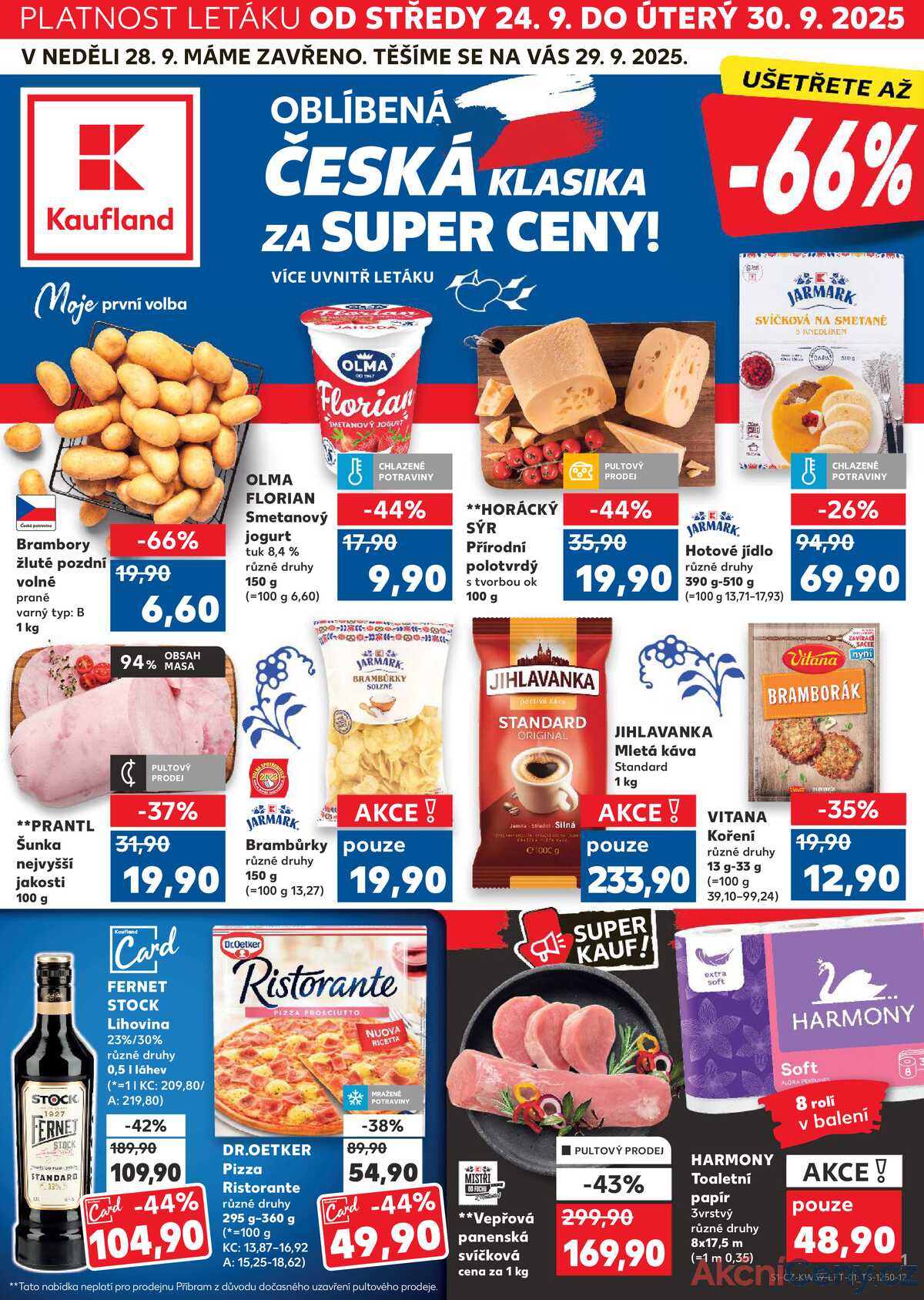 Kaufland 24.9. - 30.9. - Kaufland - Kolín strana 1