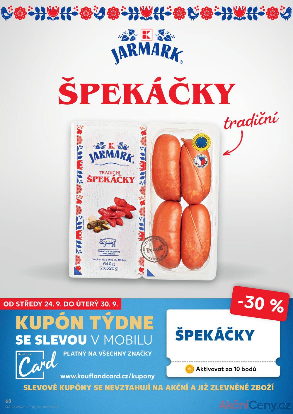 Leták Kaufland - Kaufland 24.9. - 30.9. - Kaufland - Přerov Lýsky - strana 68