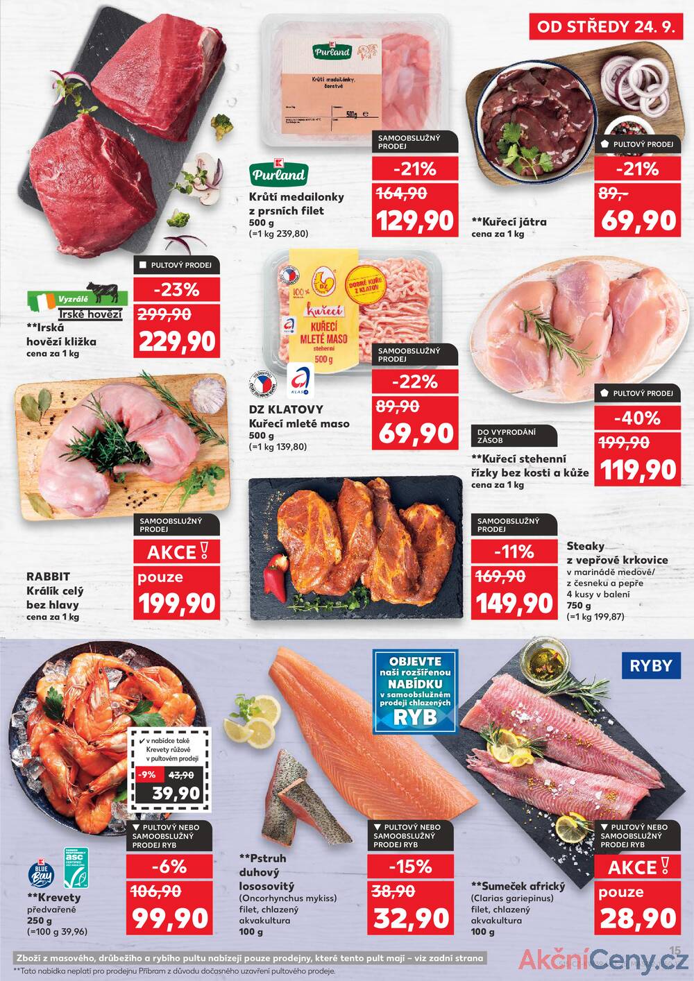 Leták Kaufland - Kaufland 24.9. - 30.9. - Kaufland - Brandýs nad Labem - strana 15