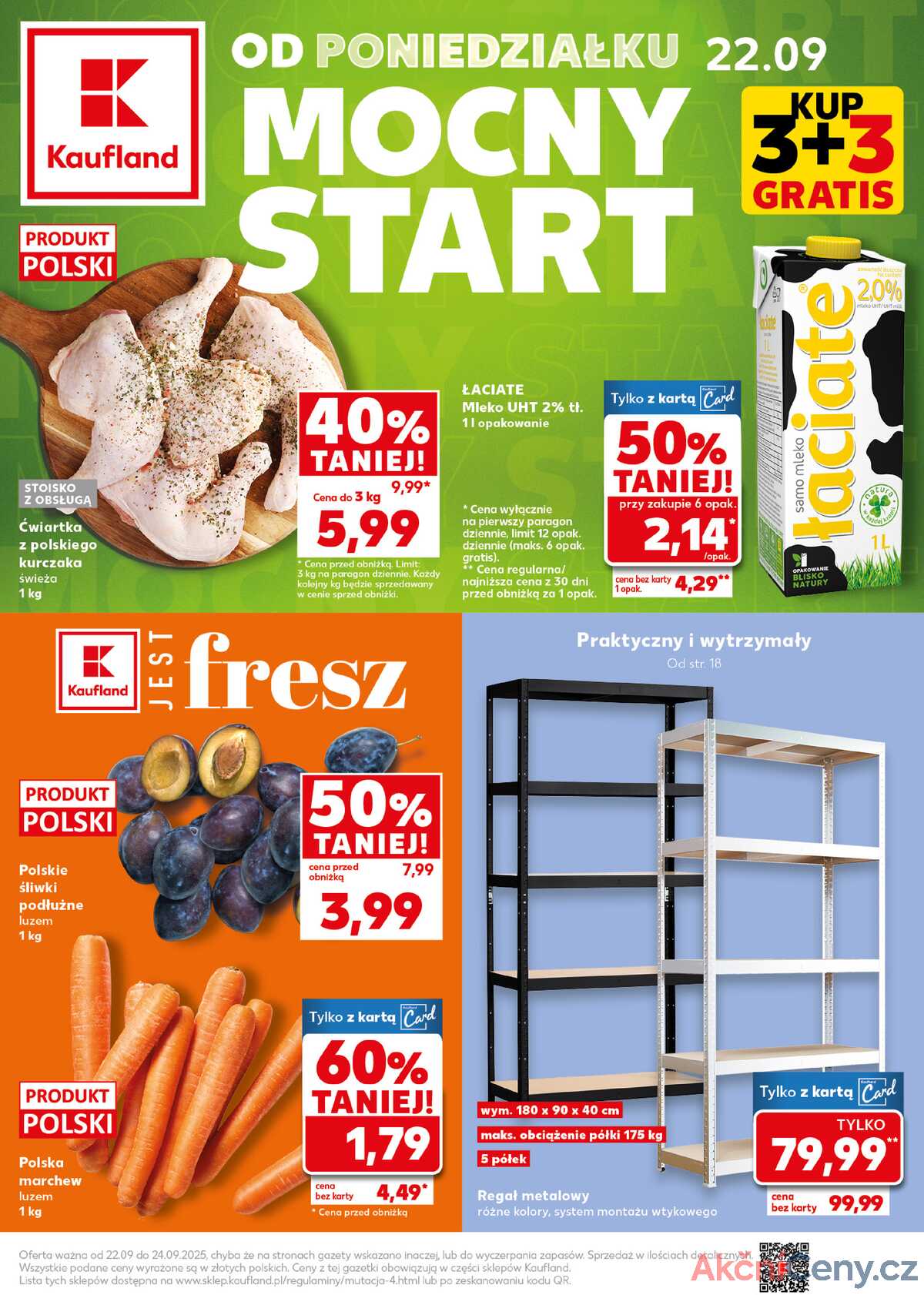 Leták Kaufland Polsko 22.9.-24.9.2025 - Silný start strana 1
