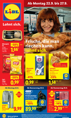 Leták Lidl Německo 22.9.-27.9.2025
