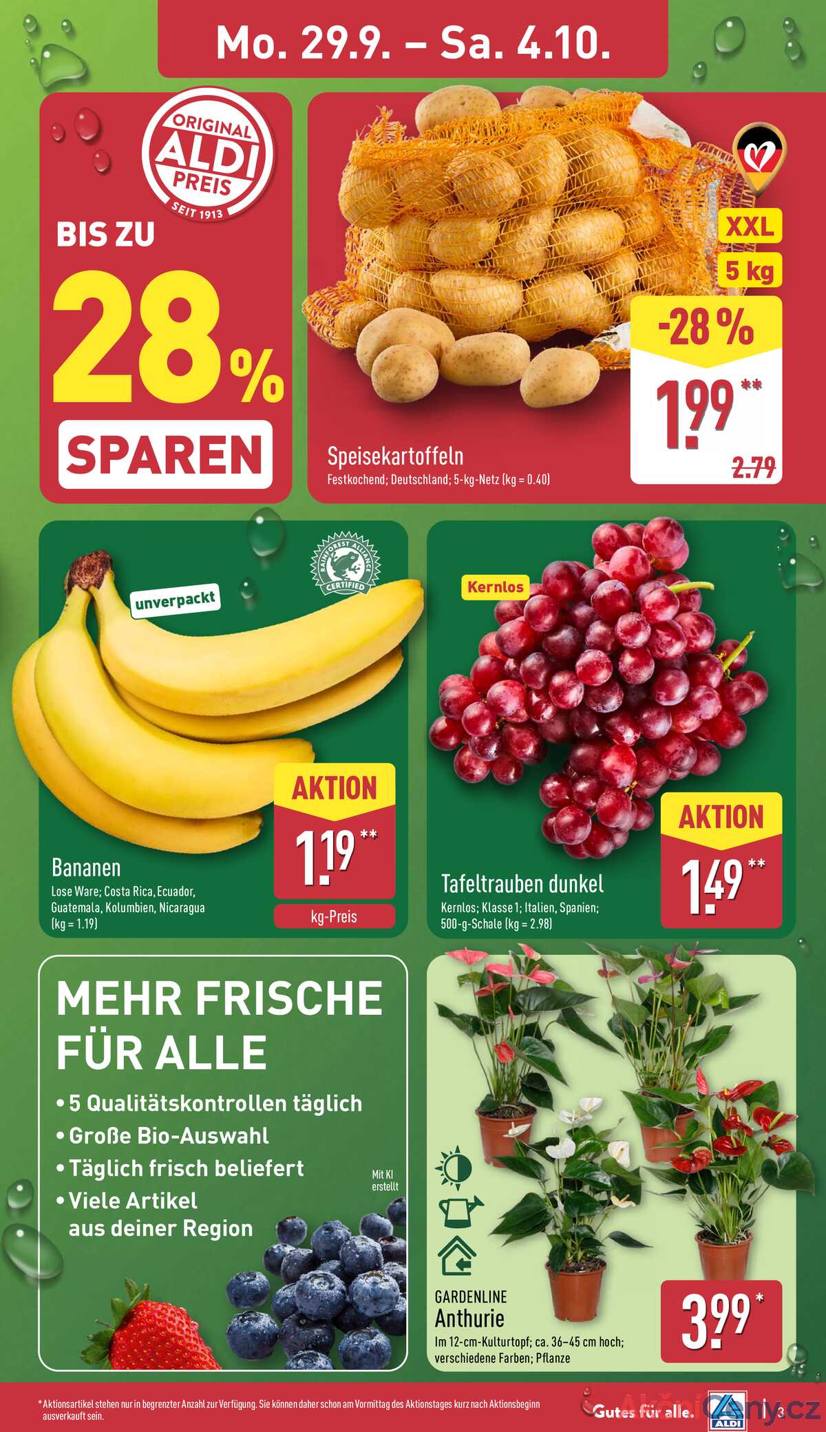 Leták ALDI Německo 29.9.-5.10.2025 strana 3