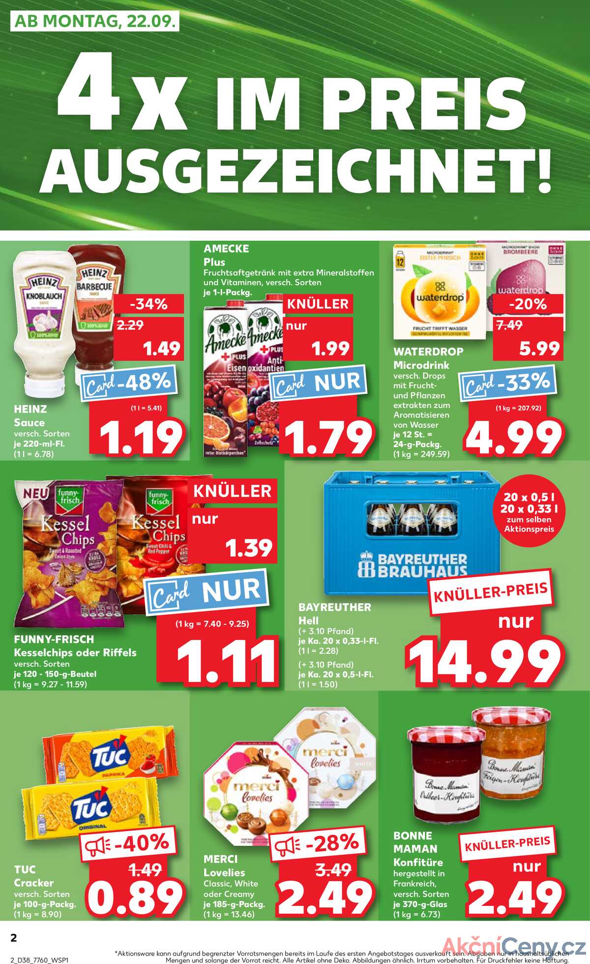 Leták Kaufland Německo 21.9.-24.9.2025 strana 2