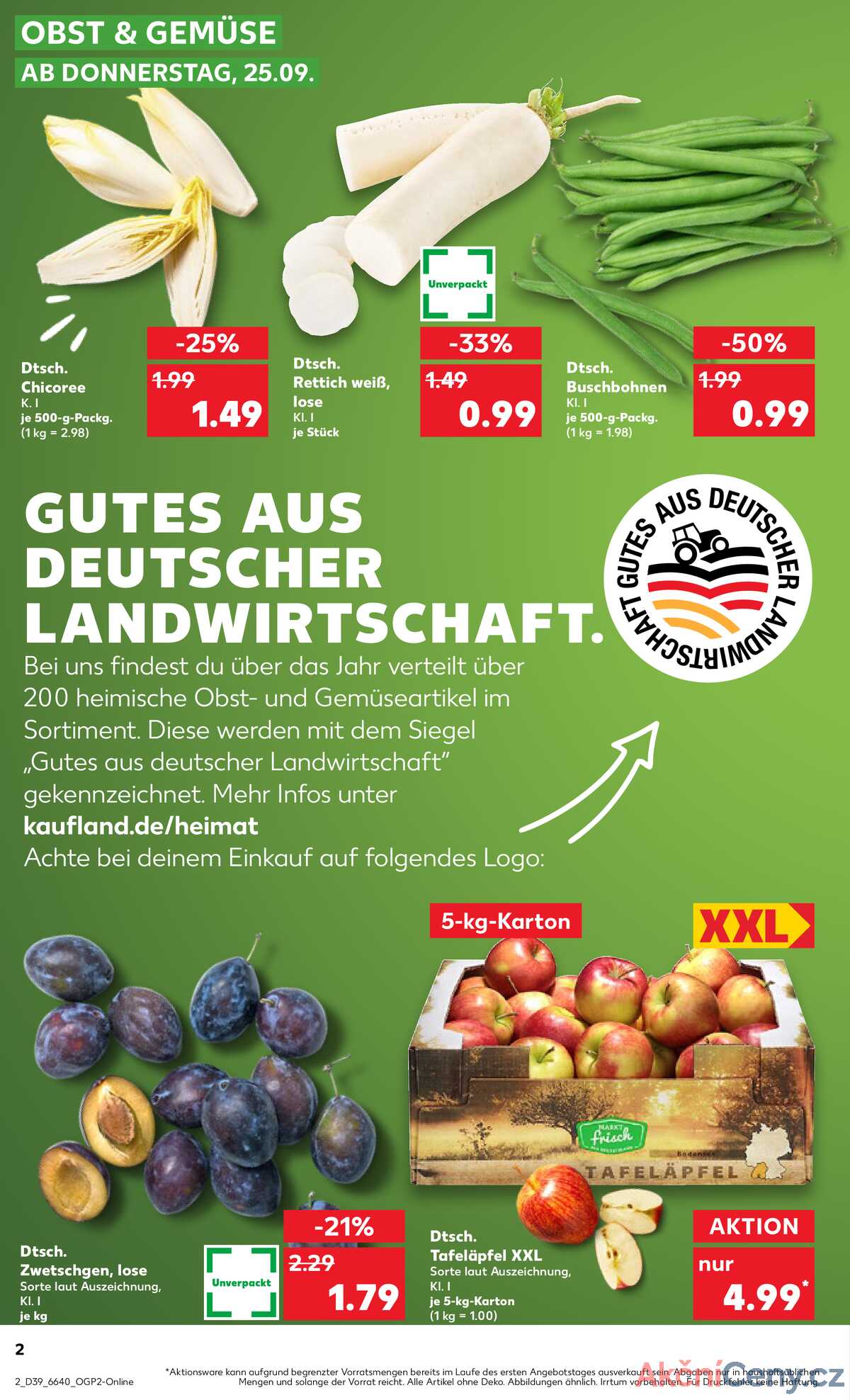 Leták Kaufland Německo 25.9.-1.10.2025 strana 2