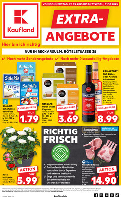 Leták Kaufland Německo 25.9.-1.10.2025