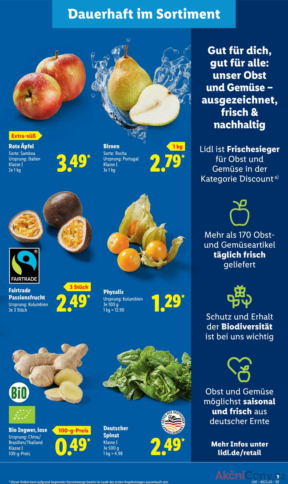 Leták Lidl Německo 29.9.-4.10.2025 strana 3