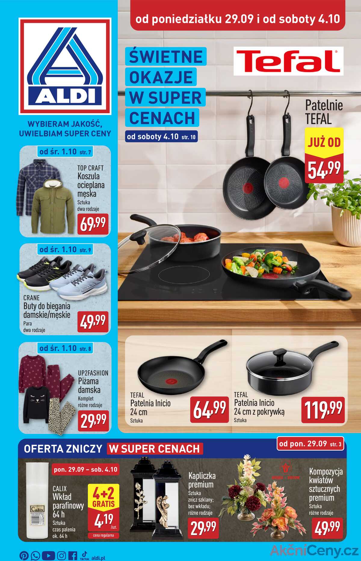 Leták Aldi Polsko 29.9.-5.10.2025 - Průmyslové výrobky a textil strana 1