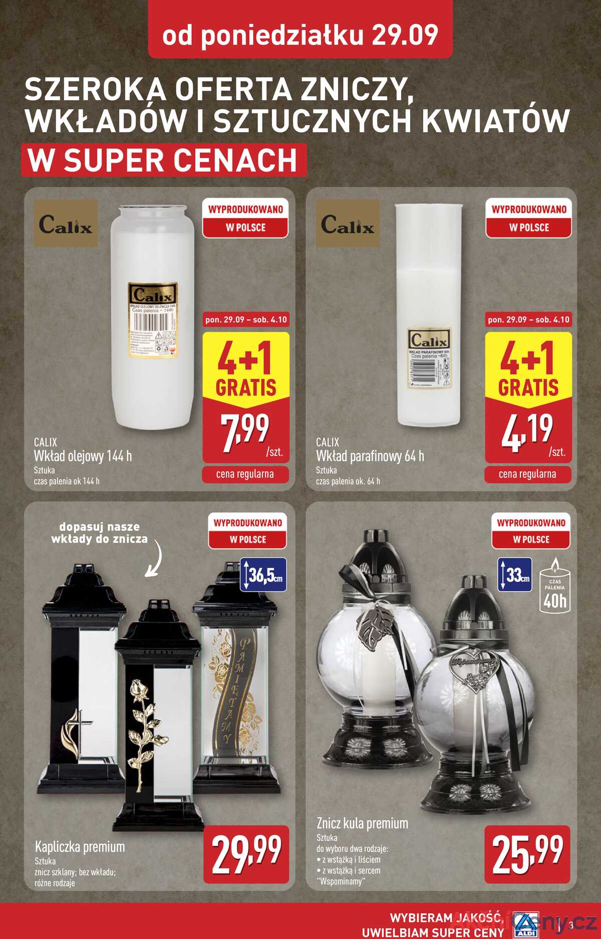 Leták Aldi Polsko 29.9.-5.10.2025 - Průmyslové výrobky a textil strana 3