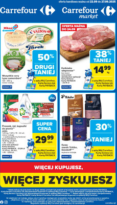 Leták Carrefour Polsko 22.9.-27.9.2025 - Trh od pondělí