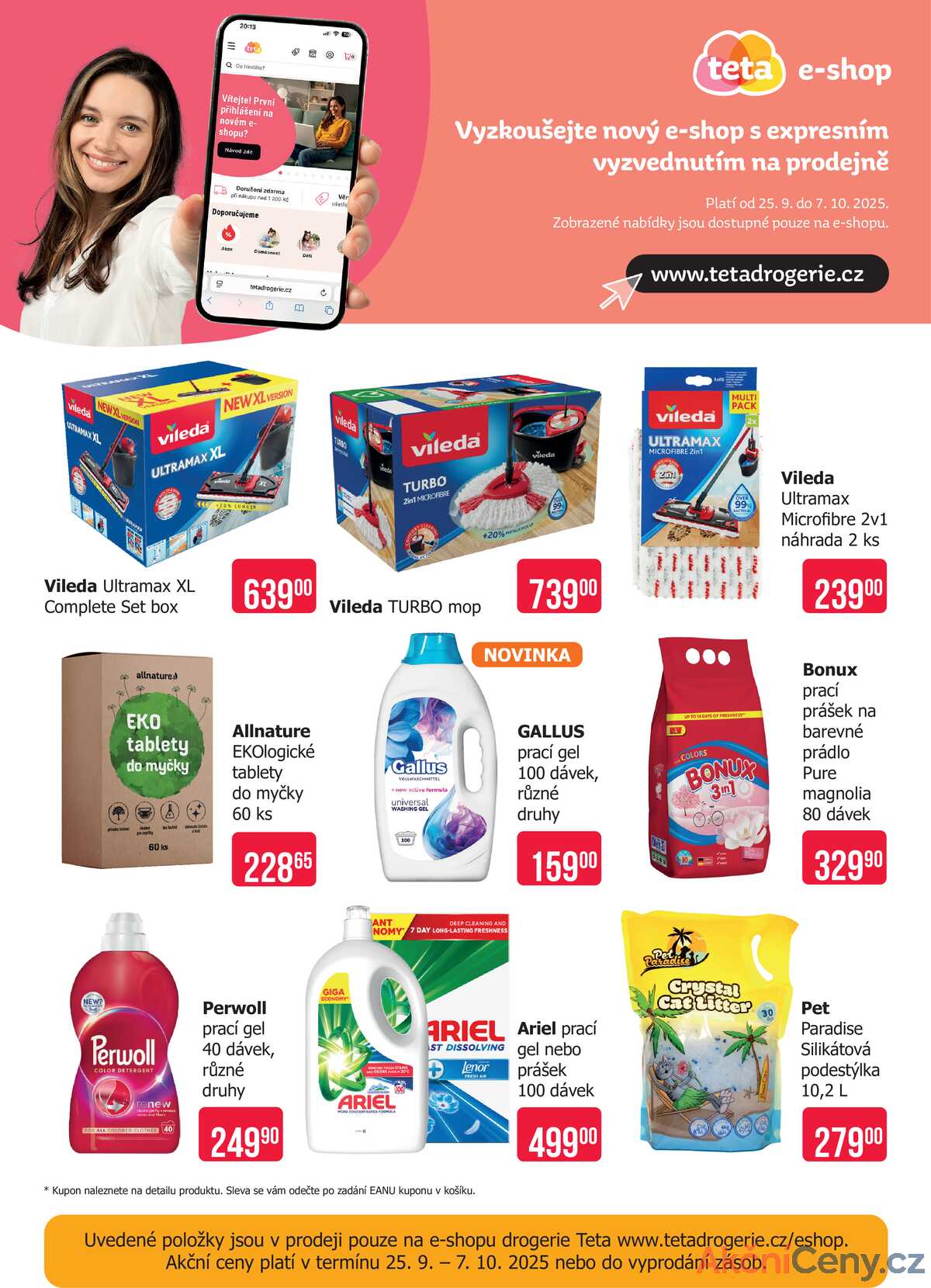 Teta drogerie eshop od 25.9. do 7.10.2025 strana 1