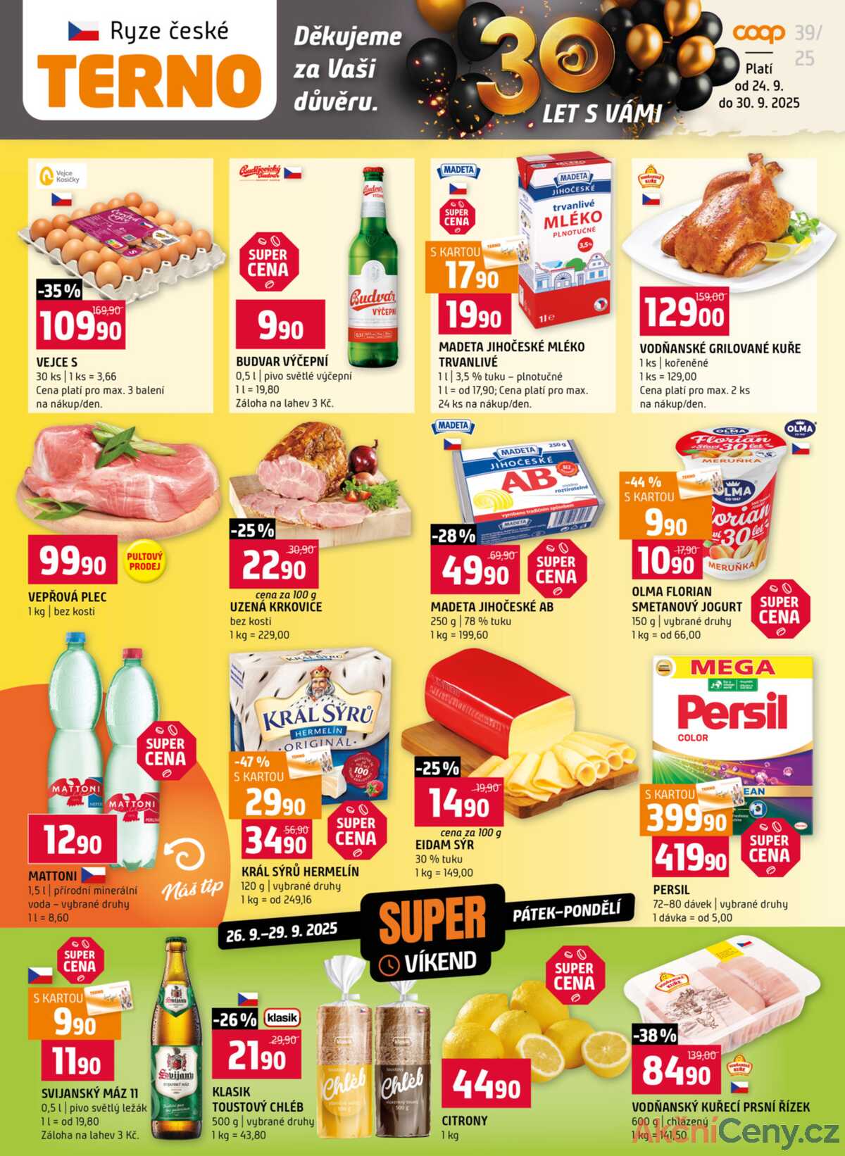 Terno Zlín, Český Krumlov, Prachatice, Jihlava, Tábor, Strakonice 24.9. - 30.9. strana 1