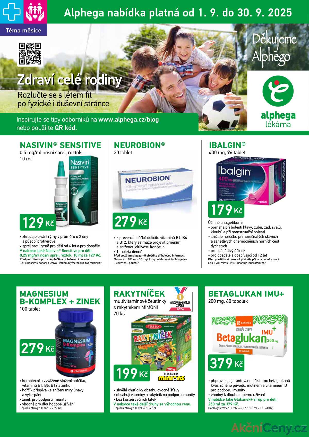 Alphega Lékárna od 1.9. do 30.9.2025 strana 1