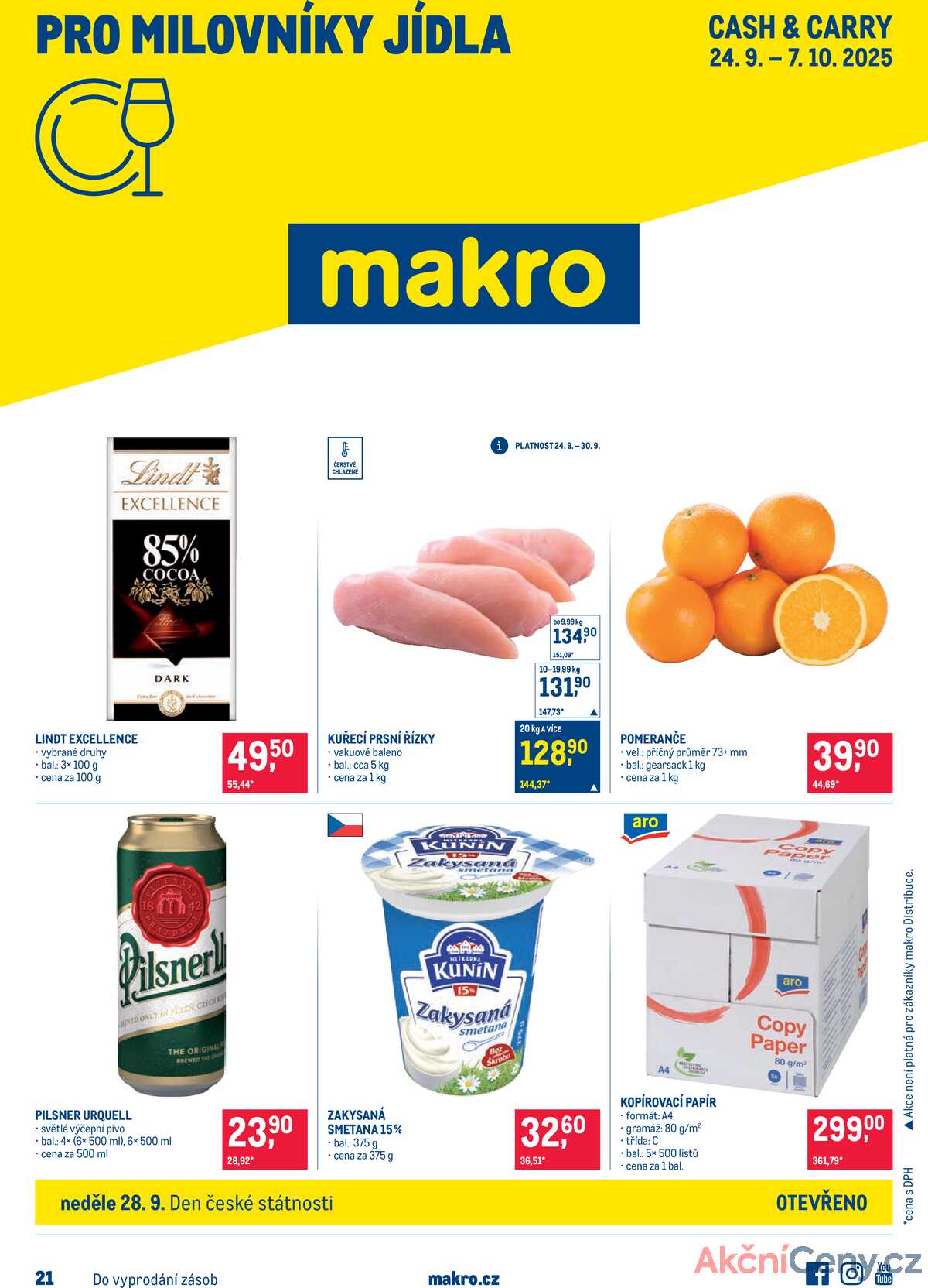 Makro Pro milovníky jídla do 7.10. strana 1